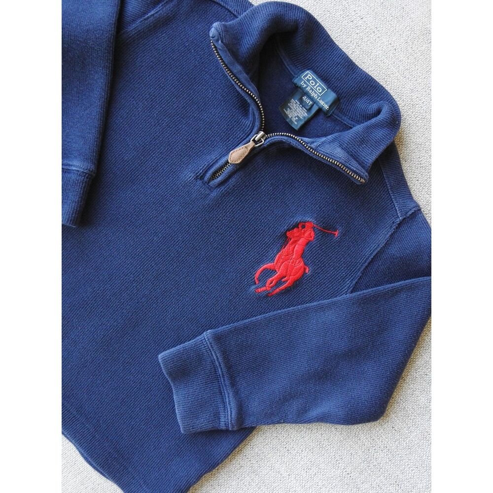 Polo Ralph Lauren Navy Quarter Zip 4Y